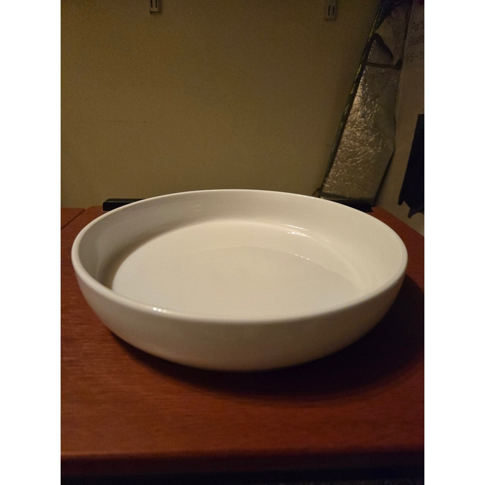 Project 62 White Stoneware‎ Pasta Bowl Shallow Salad Serving Dish Minimalist